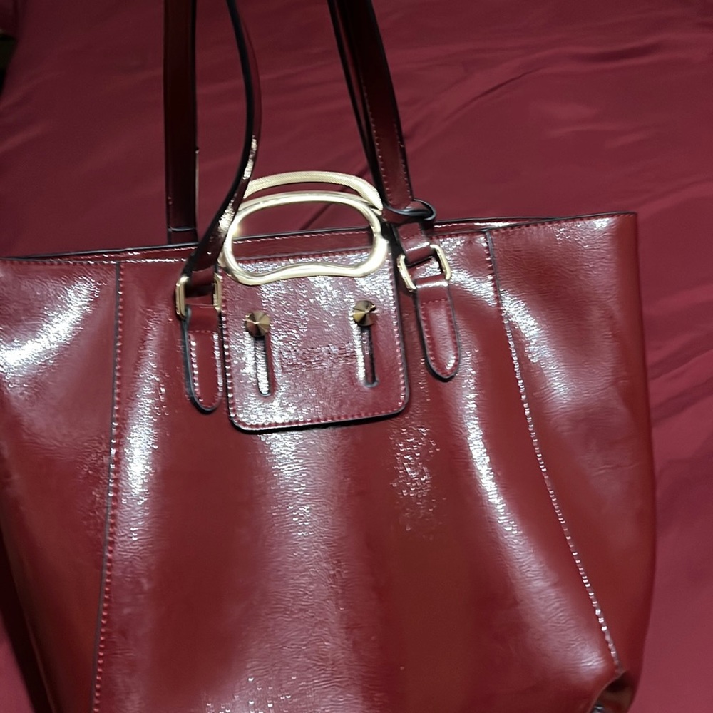 Large leather Tote MK Like New Never Used with mini wallet